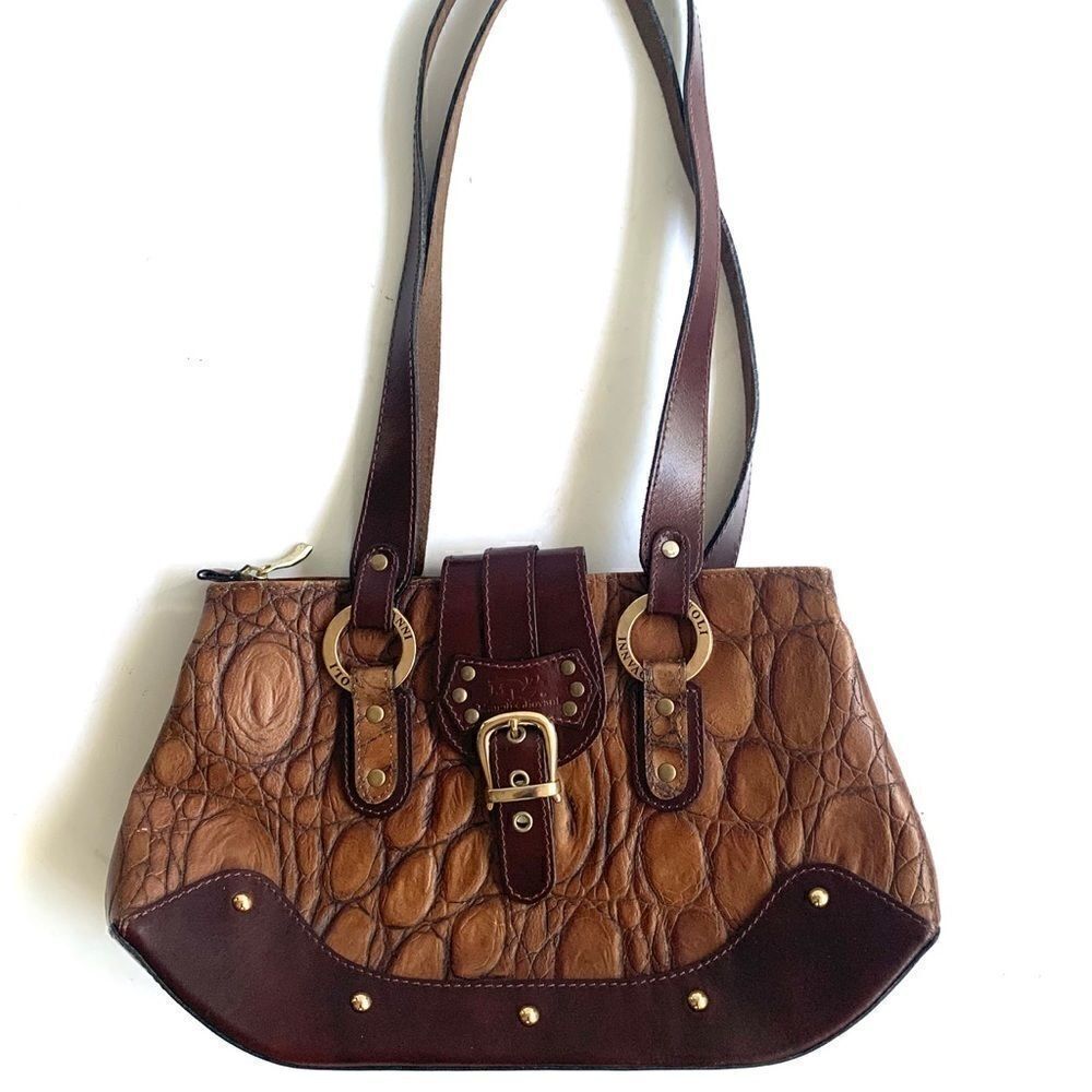 VINTAGE MANOLI JIOVANNI SPANISH MOC CROC BAG